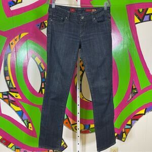 Express X2, Dark Wash Skinny Jeans. Size 6L. Good used condition!